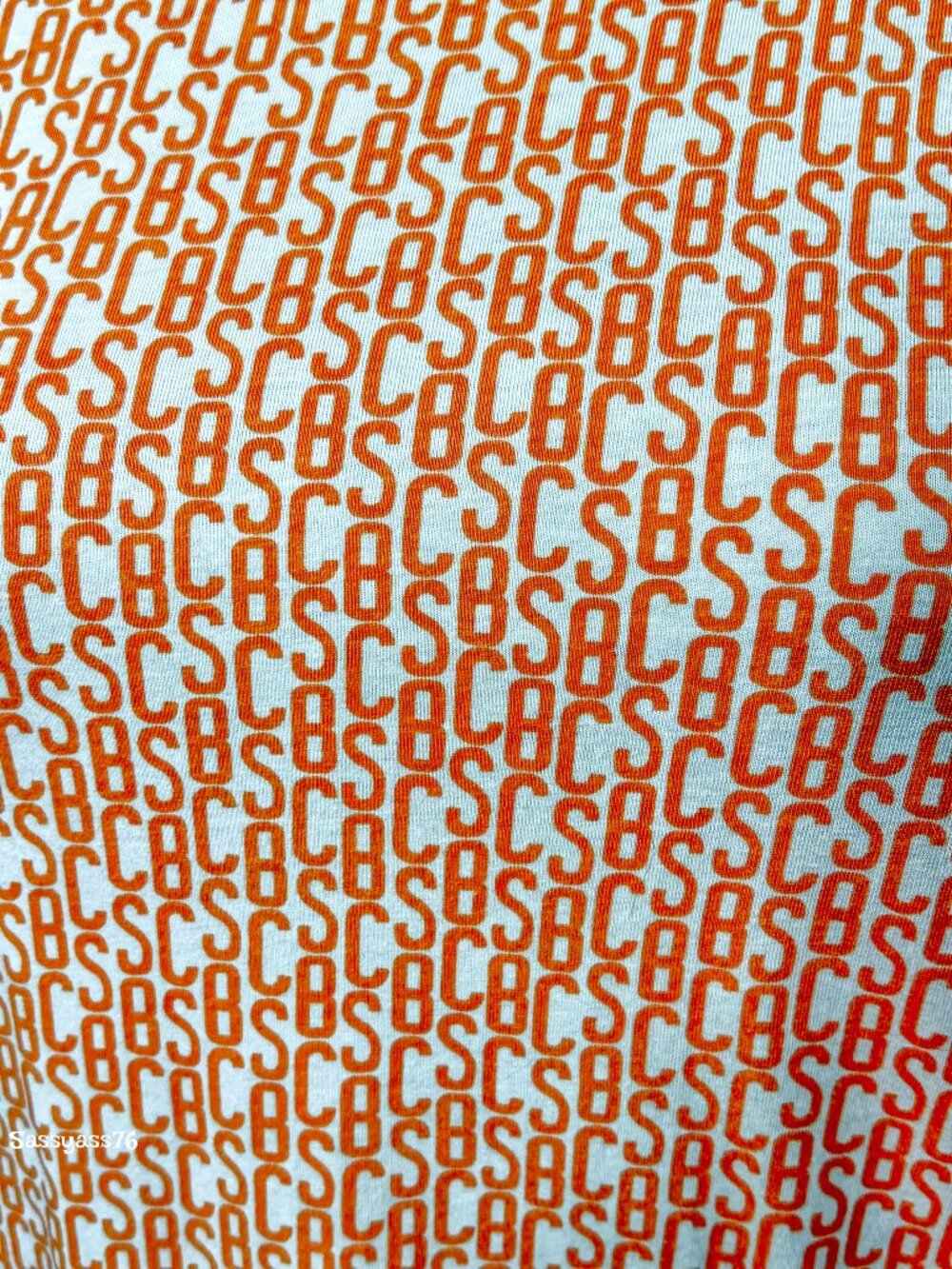 🆕SEE BY CHLOE▪️RARE Cream & Orange Monogram Long Sleeve Cotton Top - Picture 3 of 8